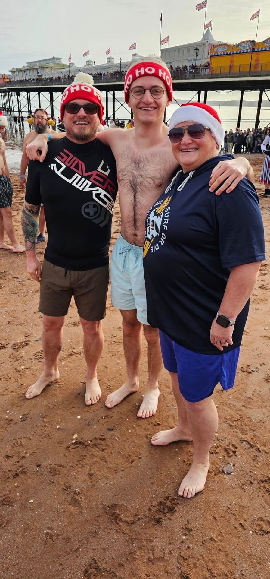 Having a Ho Ho Ho time at the Boxing Day dip