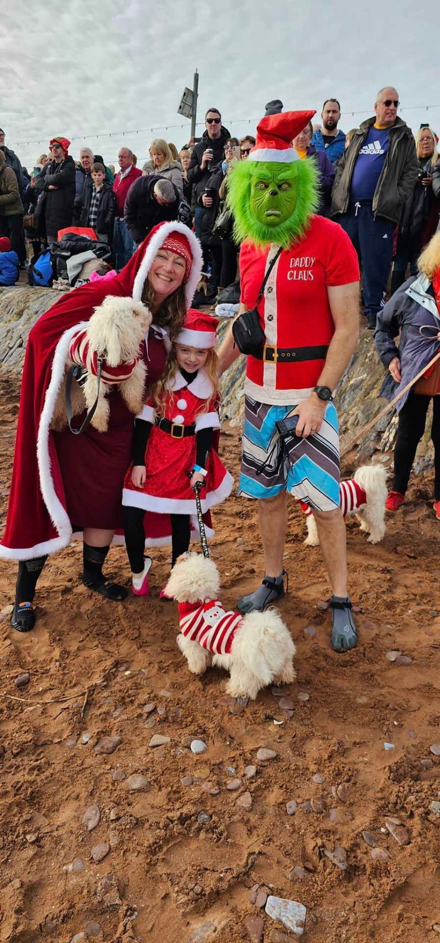 The Grinch joins in the Boxing Day dip fun