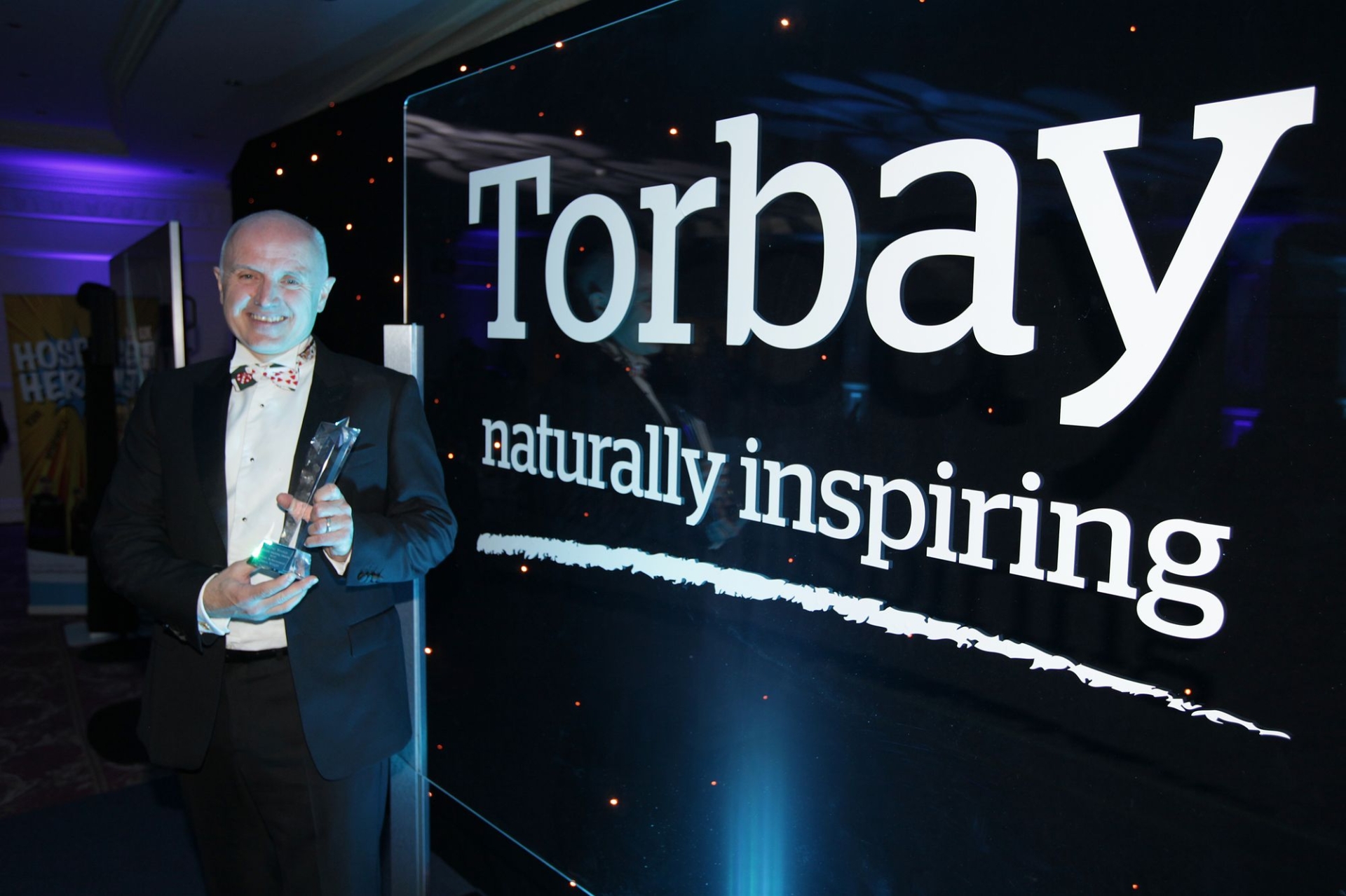 Mark Wright at the Torbay Weekly business awards 2023