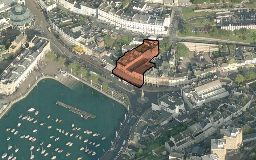 The closed Debenhams building due to be knocked down. Pic Torbay Council