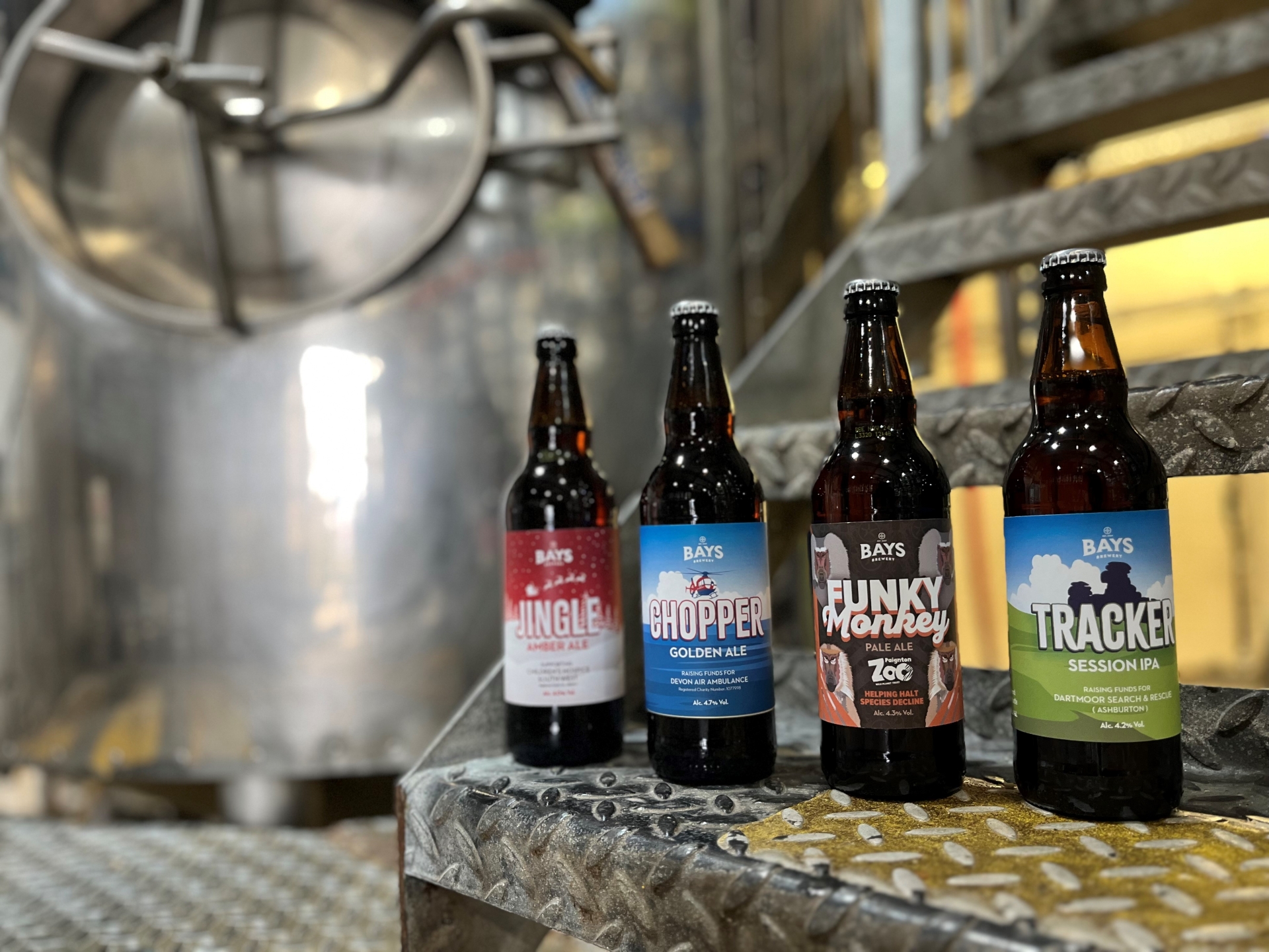 Bays Brewery's charity brews