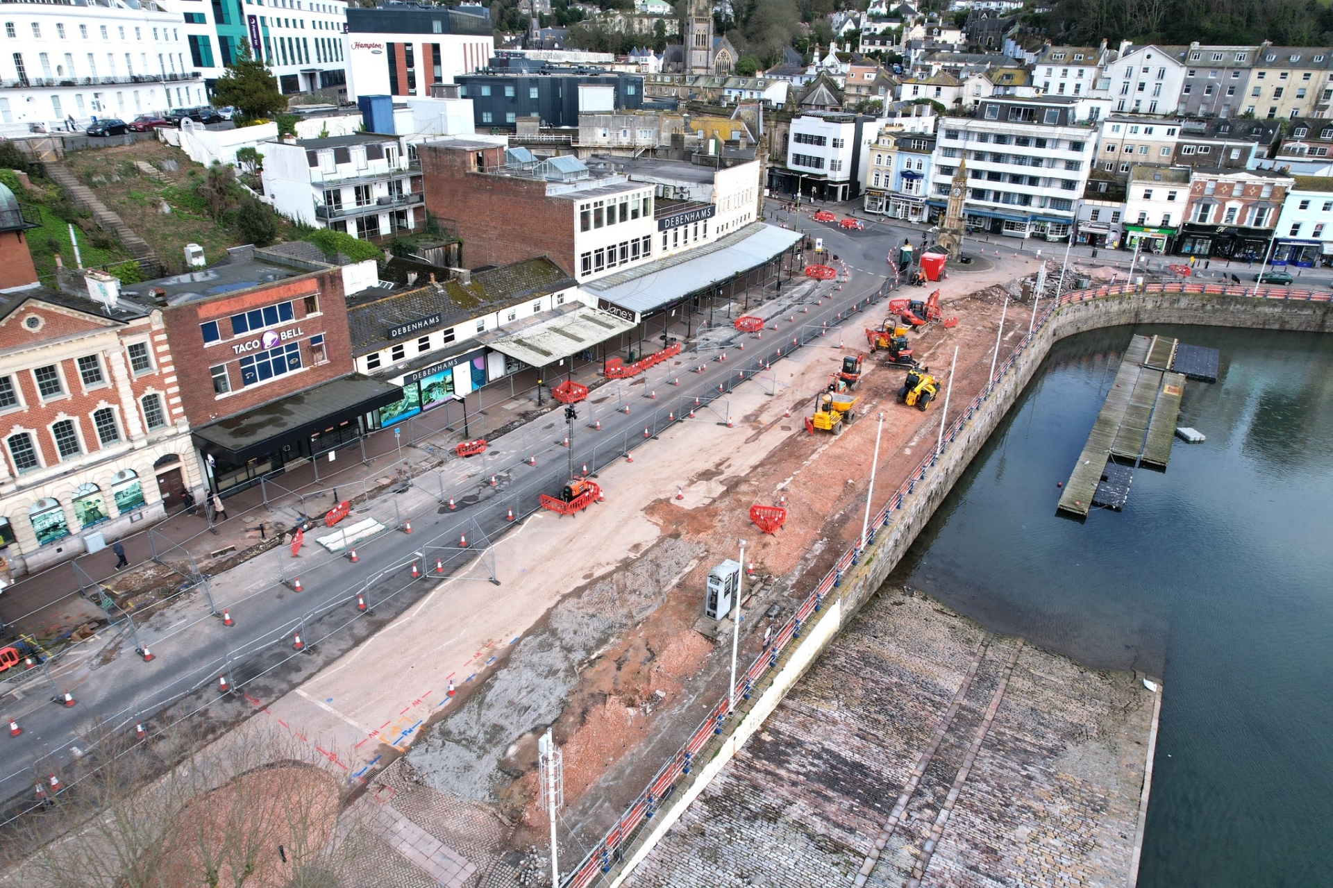 Strand facelift from the air Pic Montel