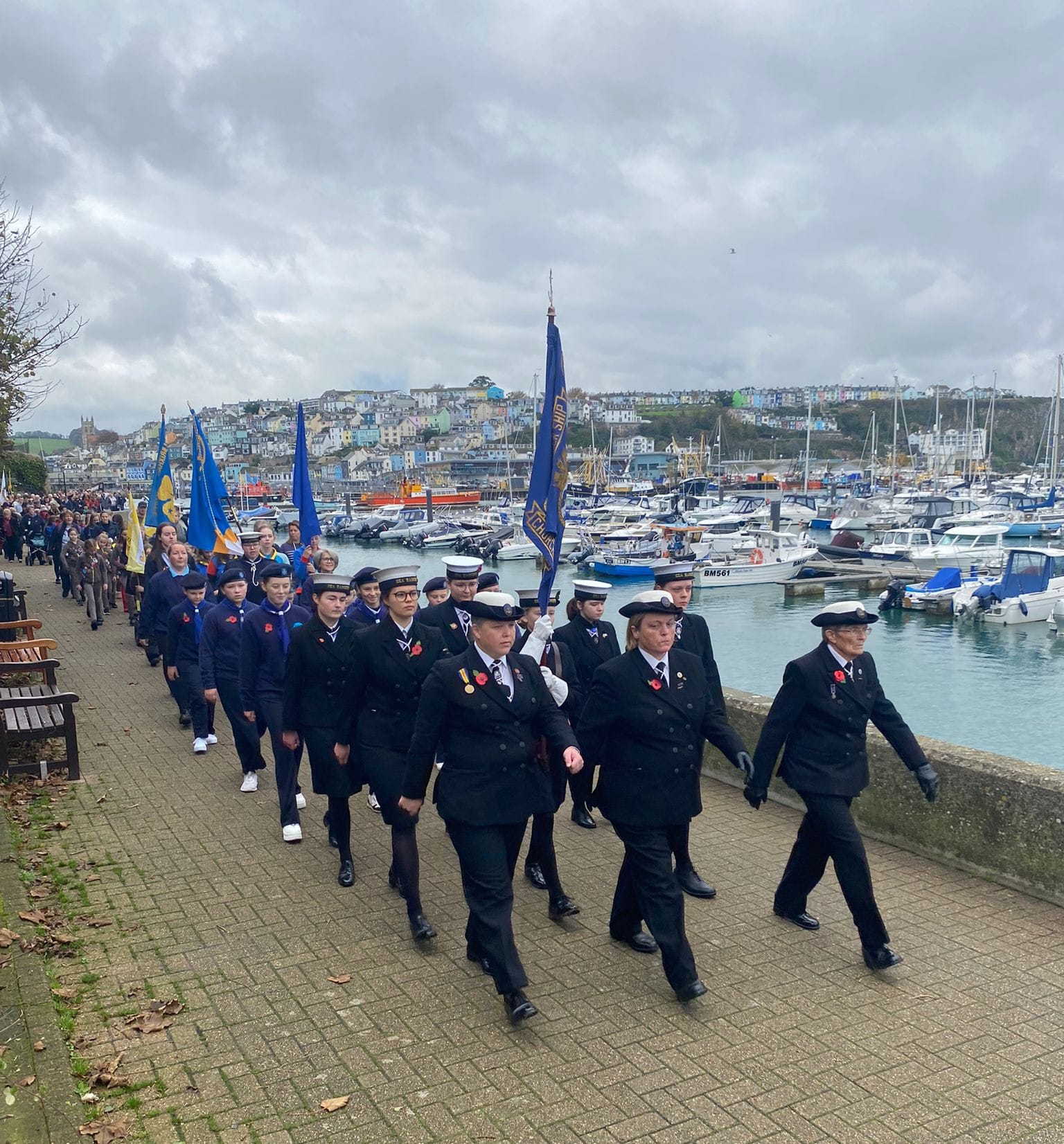 Brixham Sea Rangers at the Remembrance parade
