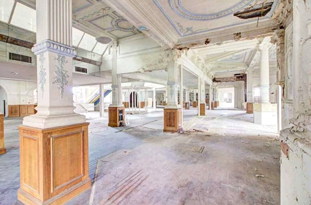 Empty shell of Torquay's Pavilion