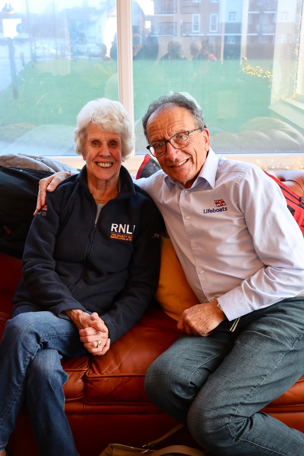 Torbay Lifeboat fund-raisers Anne Thorp (membership secretary) and Roger Smith