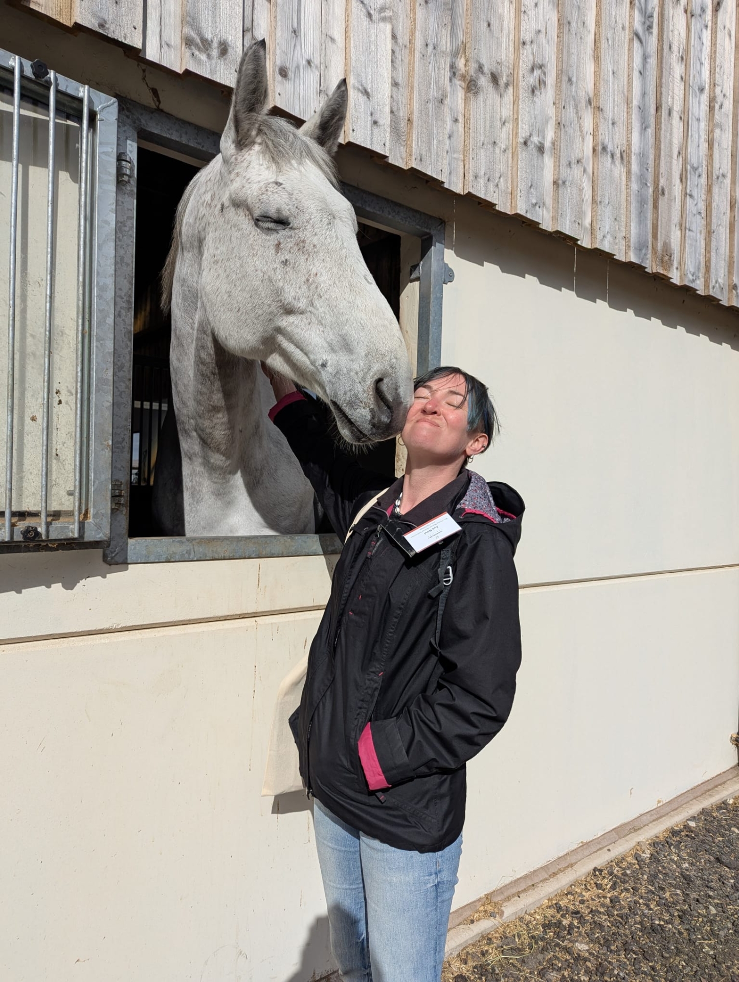 Eva and horse friend