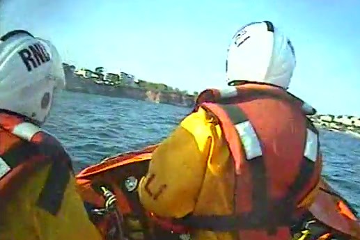 Torbay's inshore lifeboat on a shout