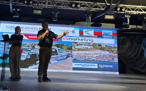Arena owner Steve Garratt at the Torbay Business Forum