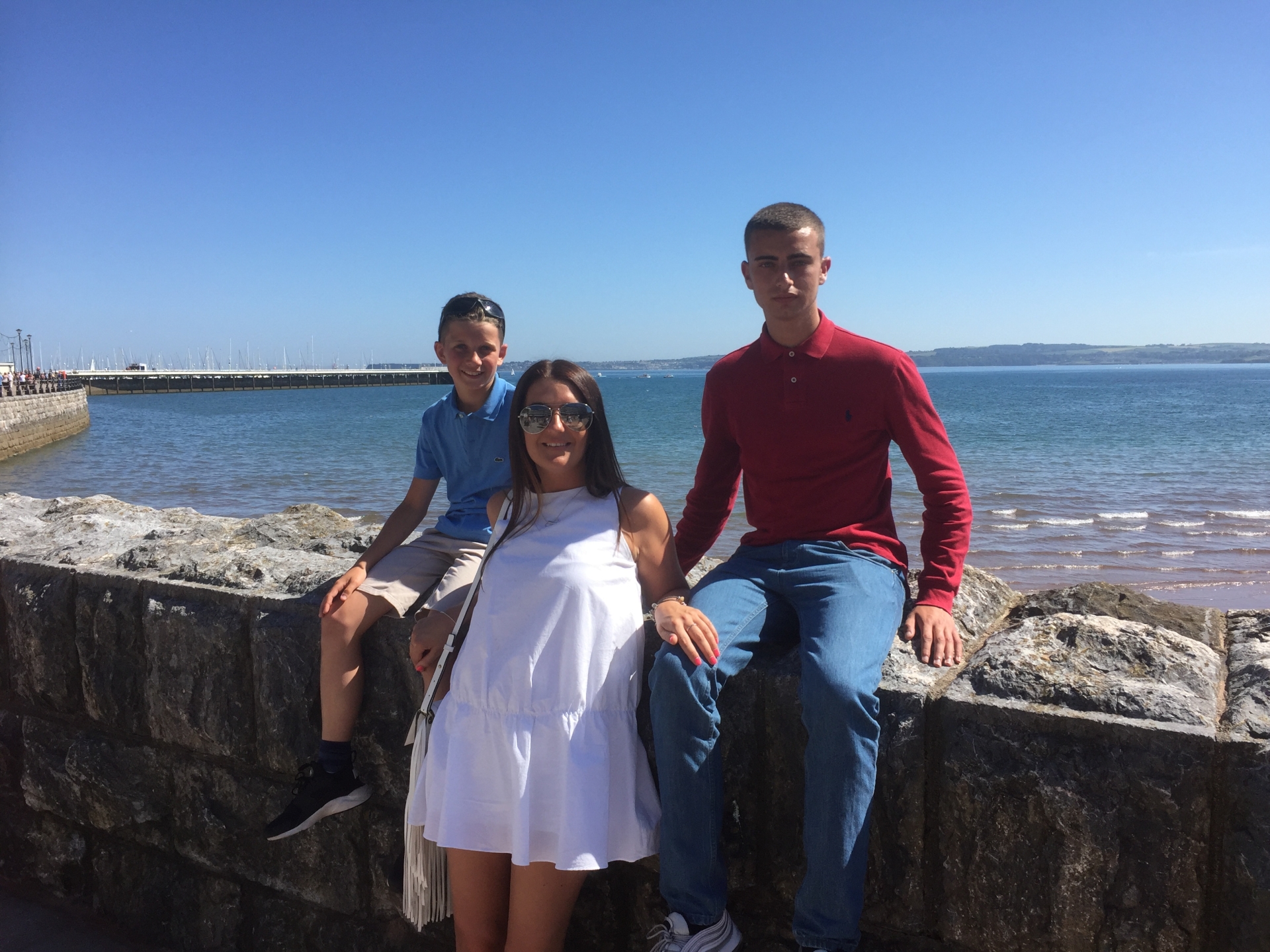 Tommy Spink with sister Toni and brother Louis
