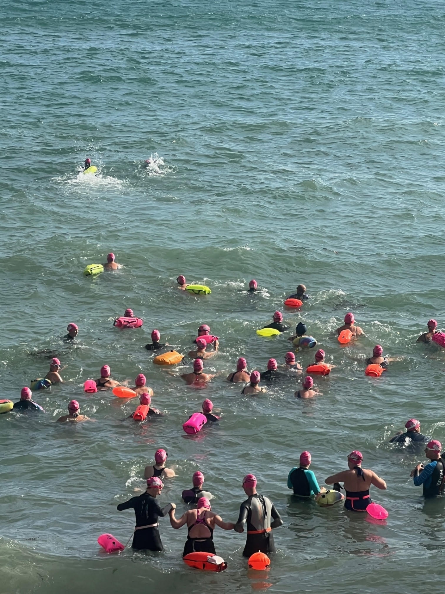 Agatha Christie Sea Swim and they're in