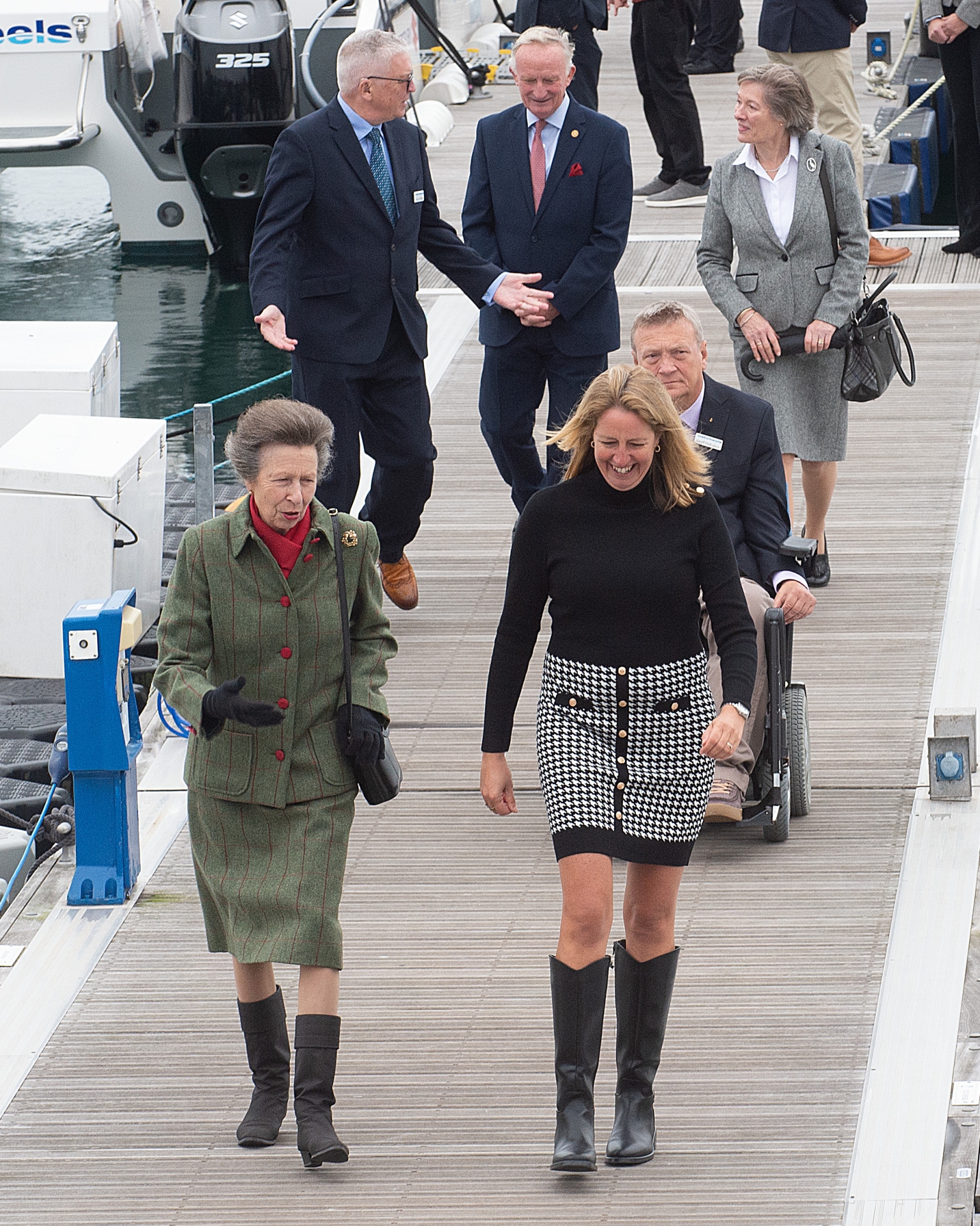 Princess Anne all smiles with MIchelle Brown from Wetwheels Pic miraclePR.com