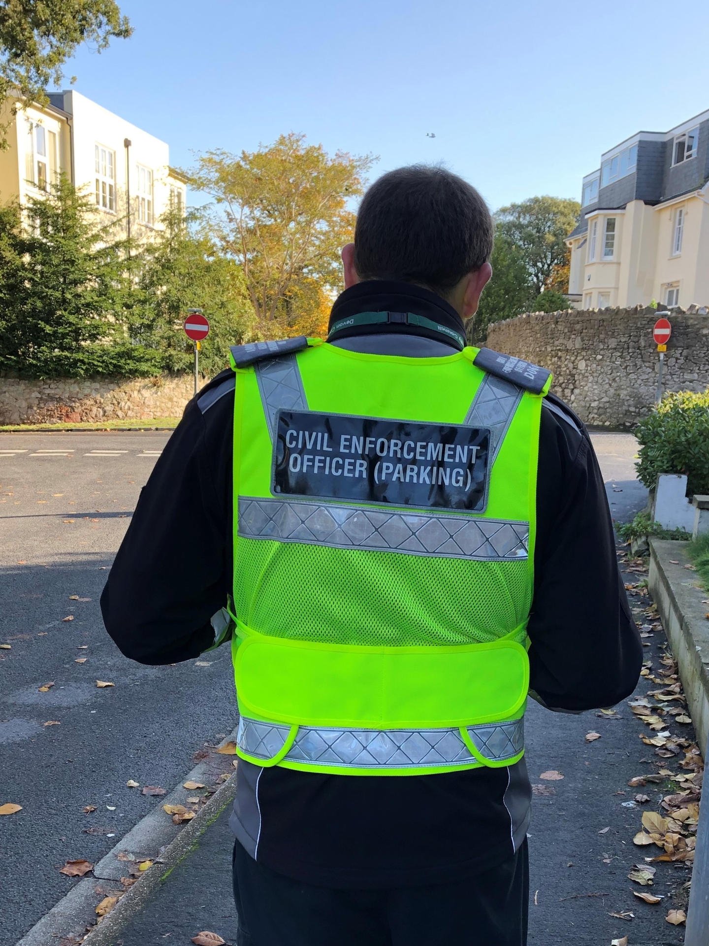 Parking enforcement officer Pic Devon County Council
