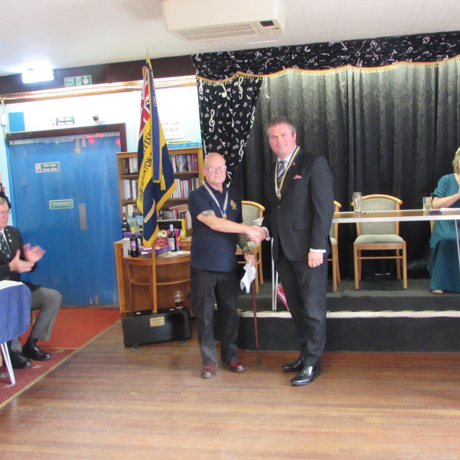 New Paignton RBL chair Jan Collier and new president Kevin Foster