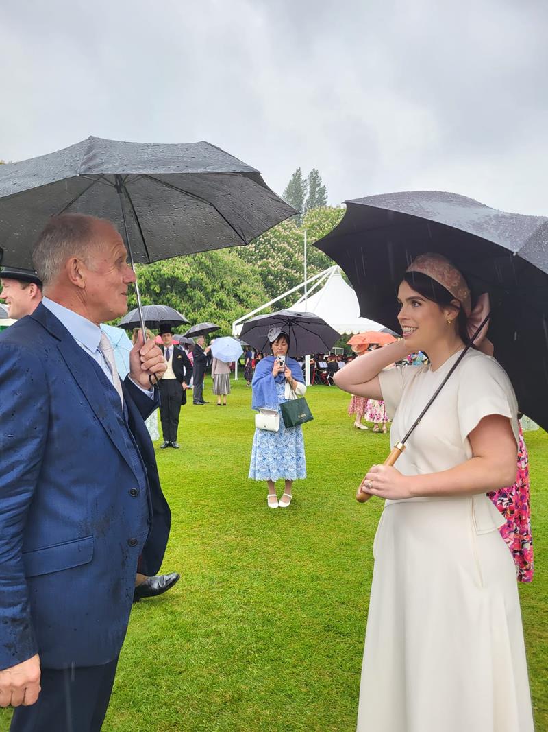 Ian Barney Barnaby discussing RNLI insights with Princess Eugenie