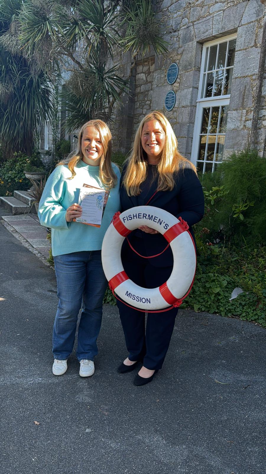 Seafood feast organiser Kelly Widley and Helen Lovell-Smith from the Fisherman's Mission
