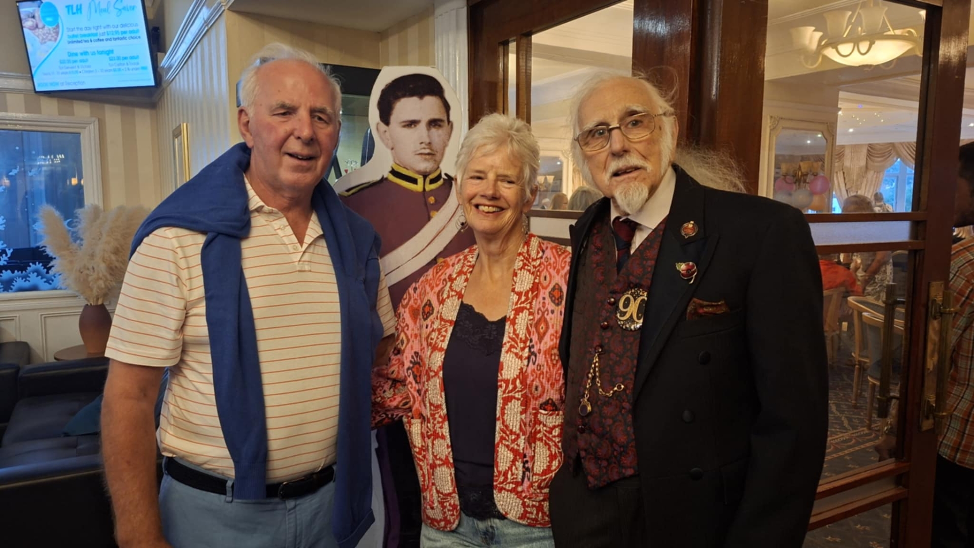 Lionel Digby - Clive and Annie Snowden who flew in from Canada