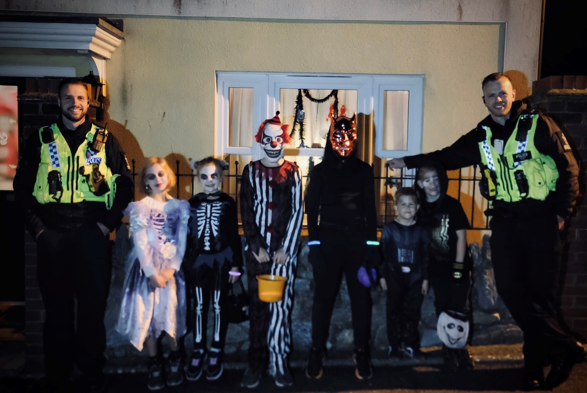 Torbay polic check out the Halloween kids