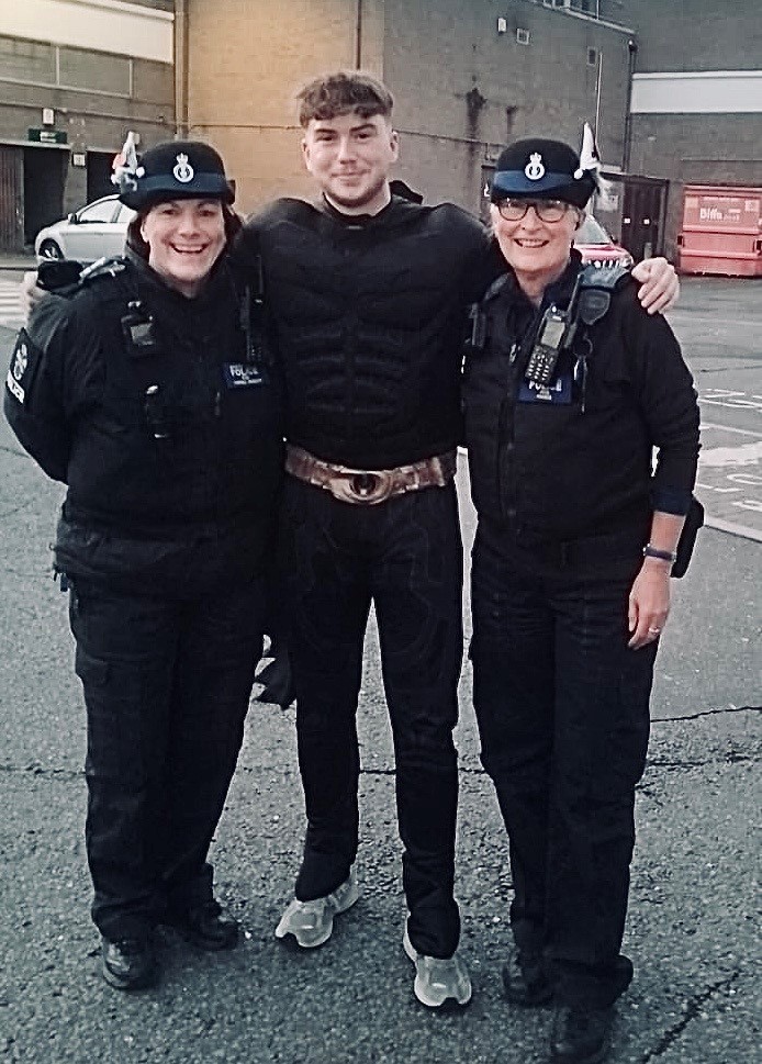 Torbay police and a caped crusader