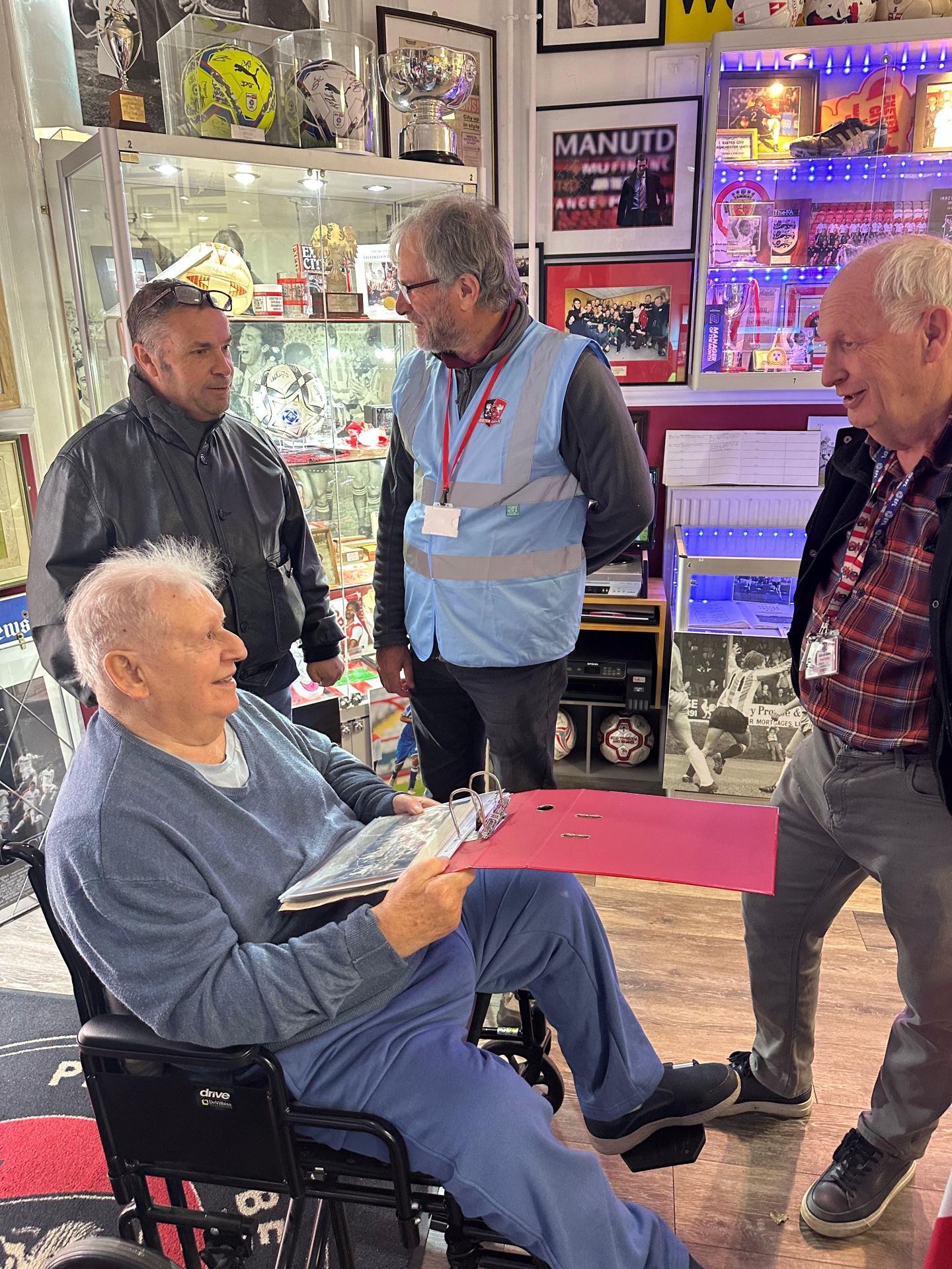 Bob Rackley in the Exeter City museum