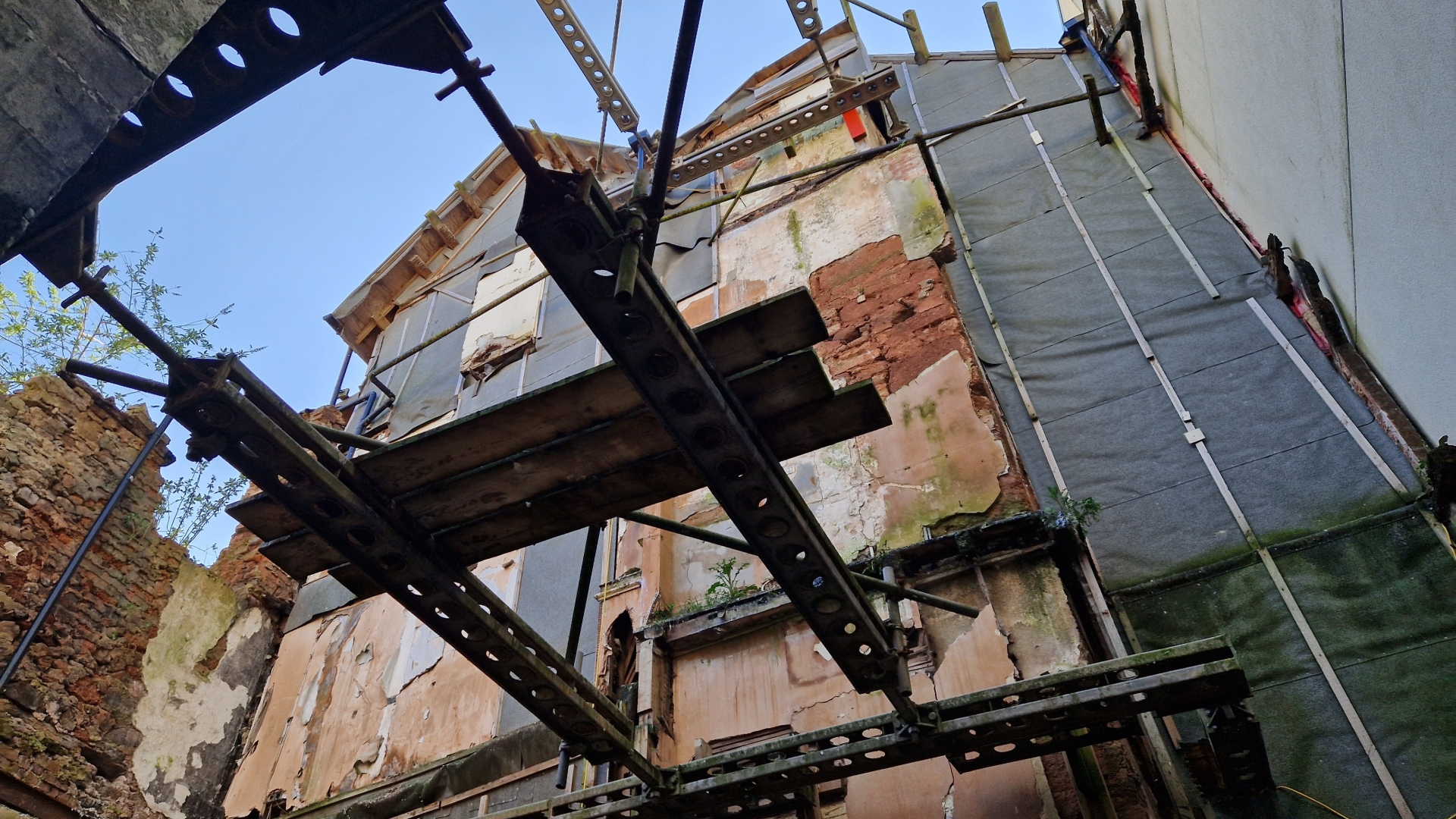 Clarence Inside the totally wrecked Clarence Hotel