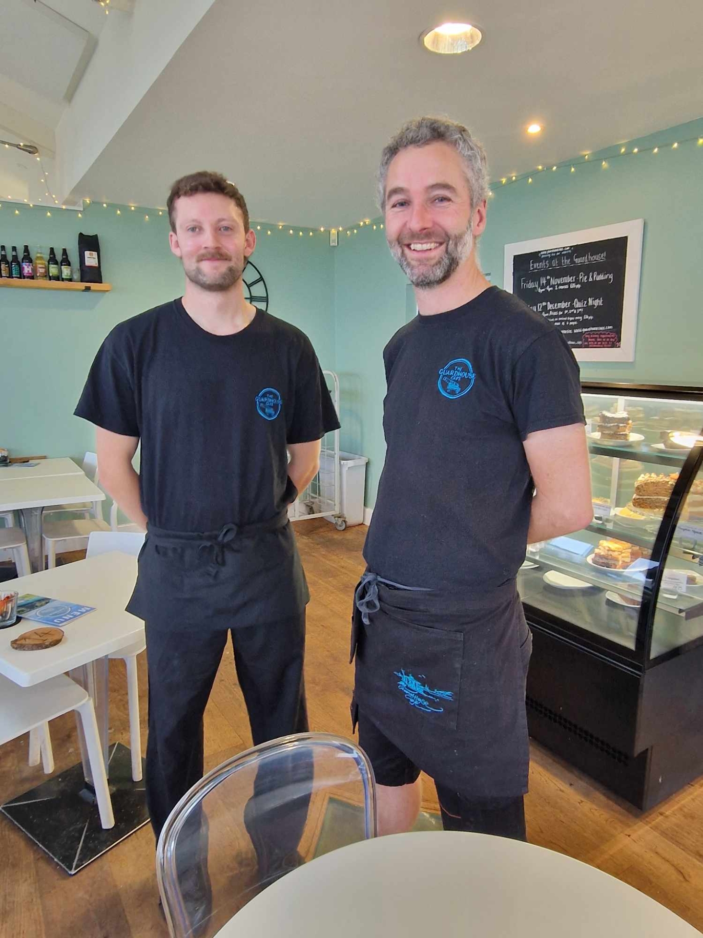 Guardhouse cafe owners Alex Foley (right) and Doug Oakes