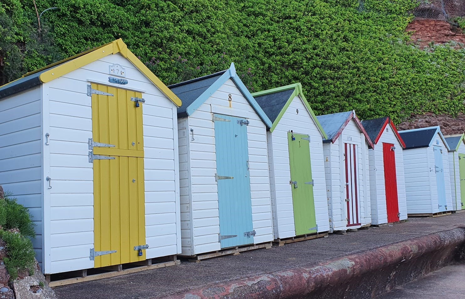 Paignton beach huts Pic Guy Henderson