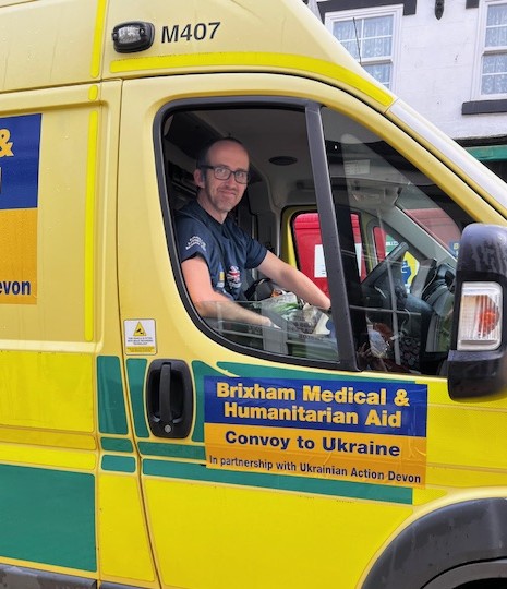 Brixham Ukraine ambulance driver ready for the off