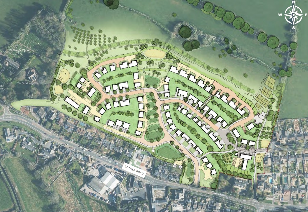 Collaton St Mary homes site Pic Cavanna and Torbay Council