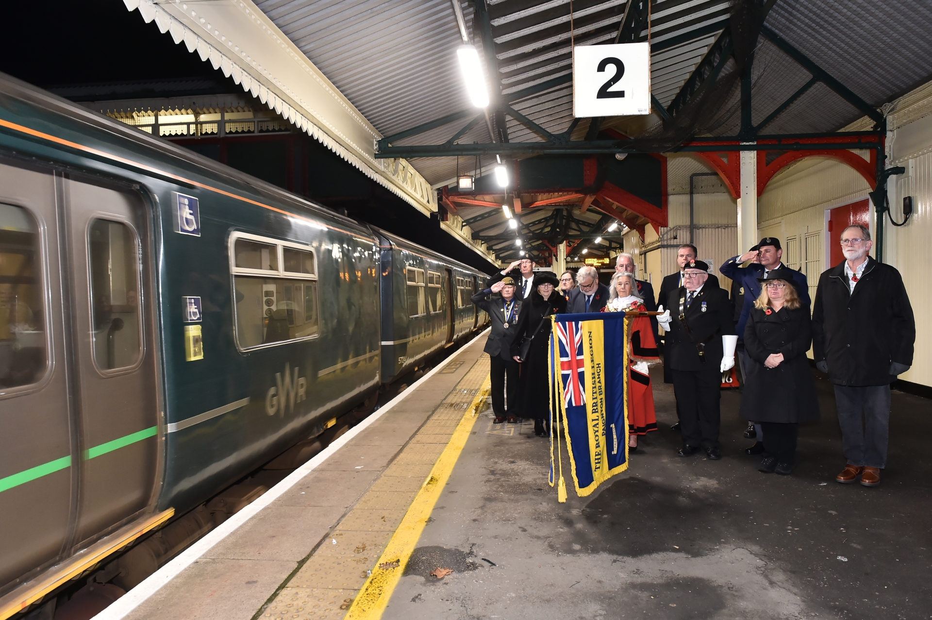 Poppies for Paddington - an official Torbay send off