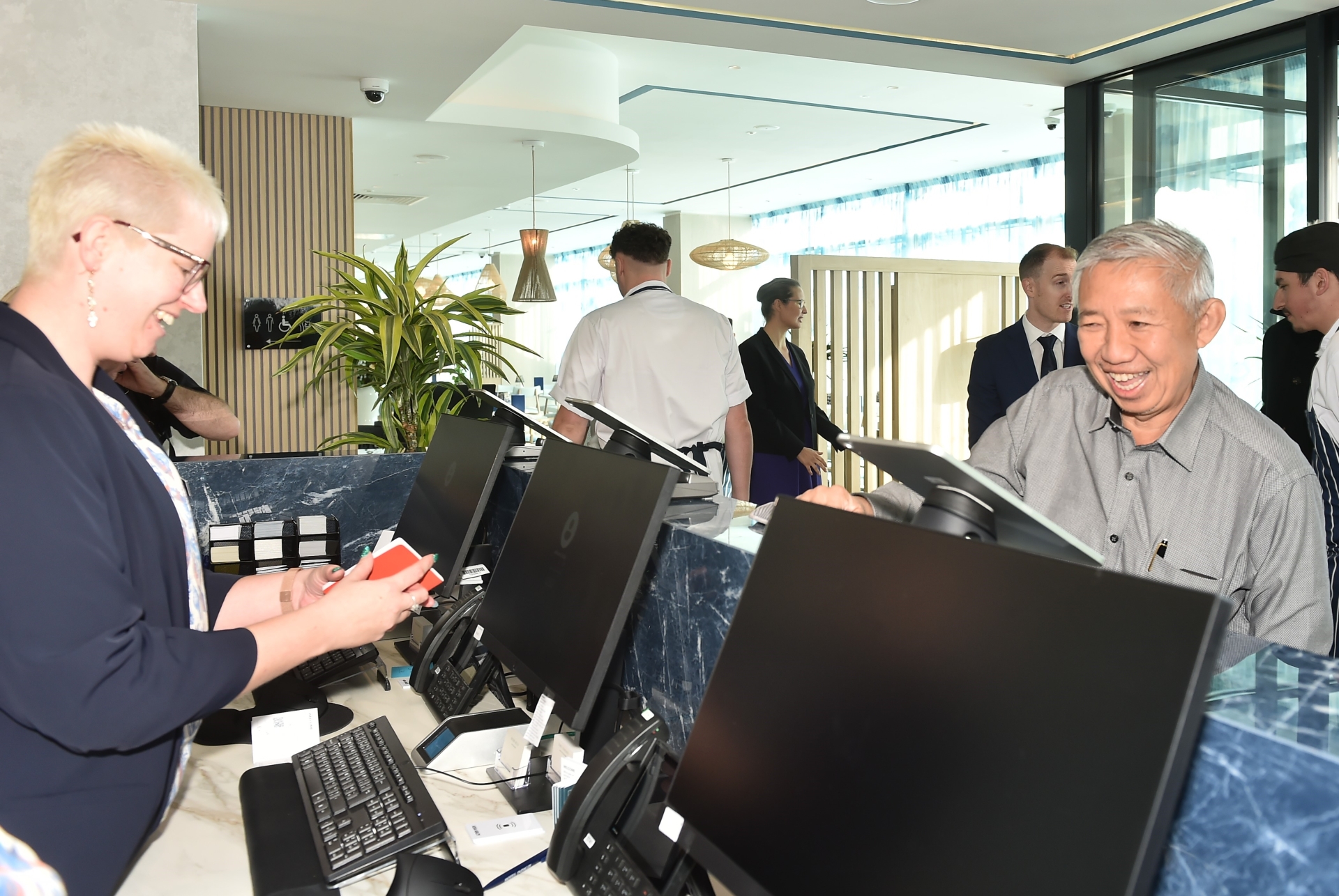 Fragrance Group boss Koh Wee Meng checks in at the Hotel Indigo