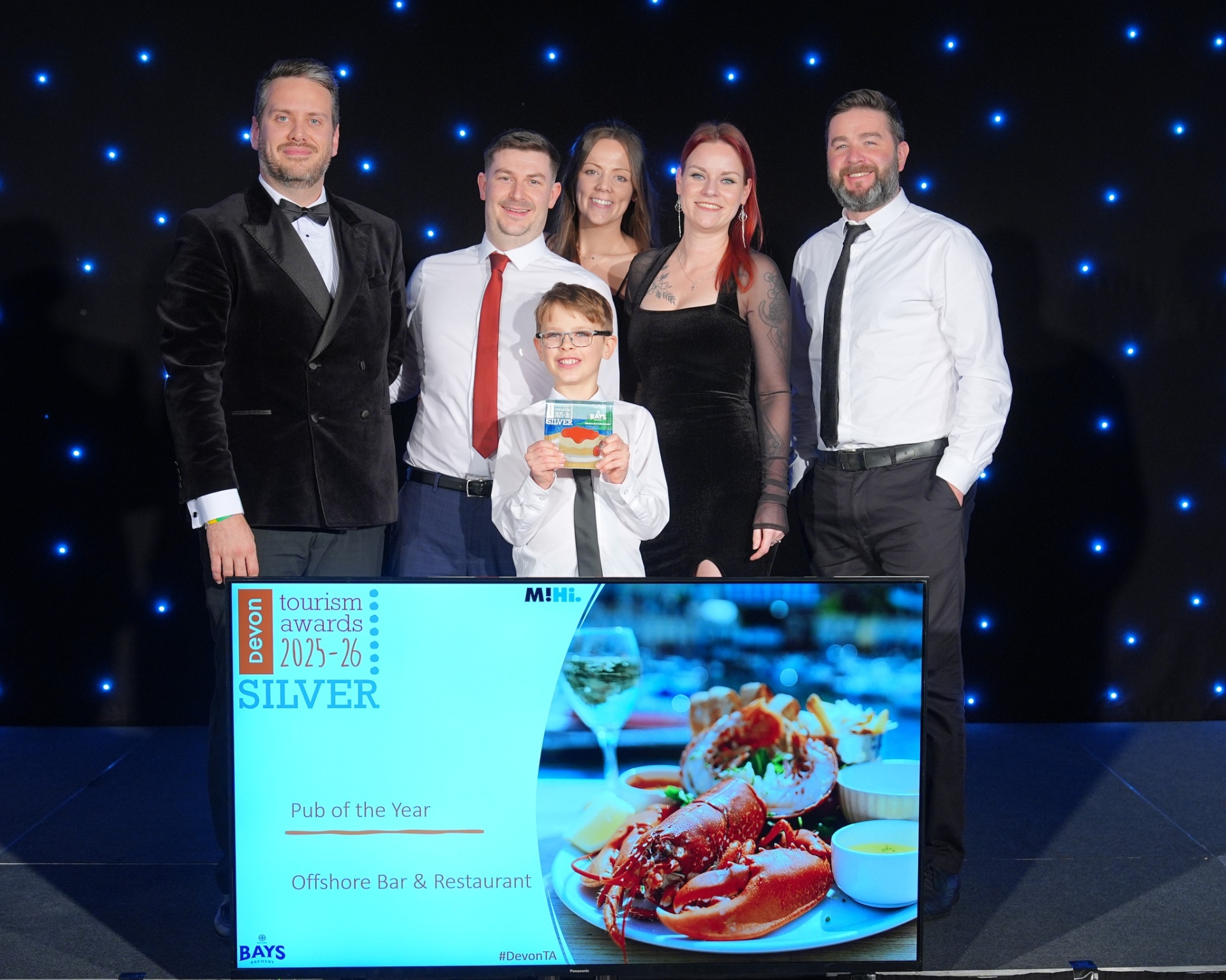 Offshore Bar and Restaurant silver in the Devon Tourism Awards Pub of the Year category
