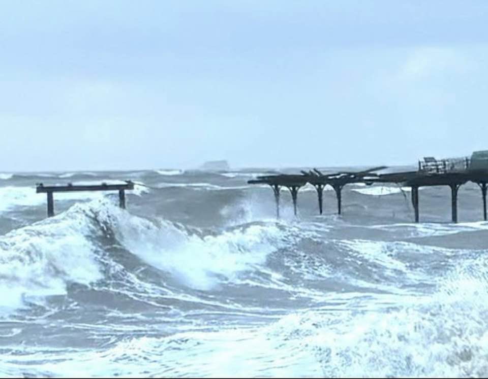 Teignmouth Pier ripped apart Picture David Burgess