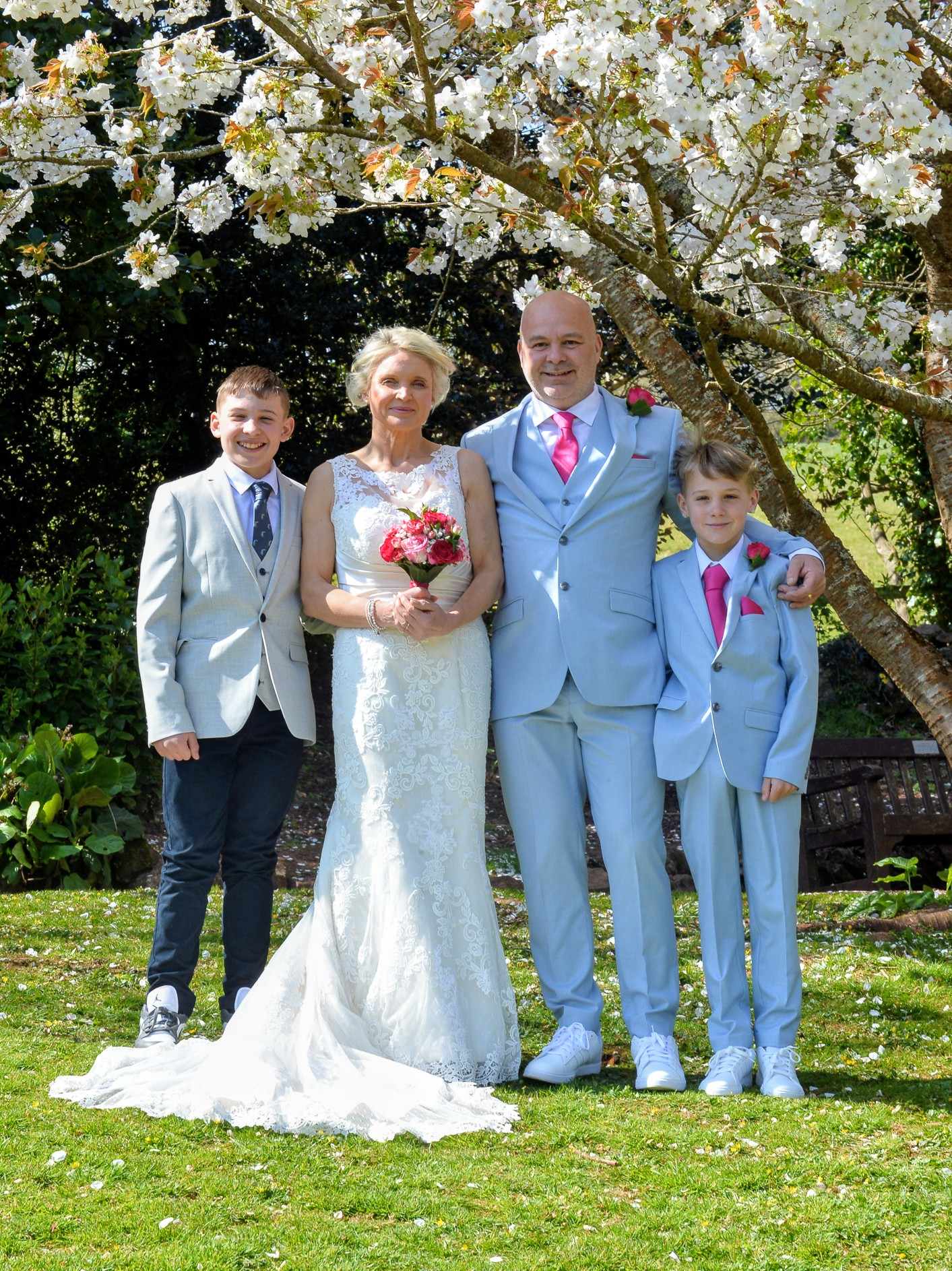Anthony and Charlotte Roach on their wedding day