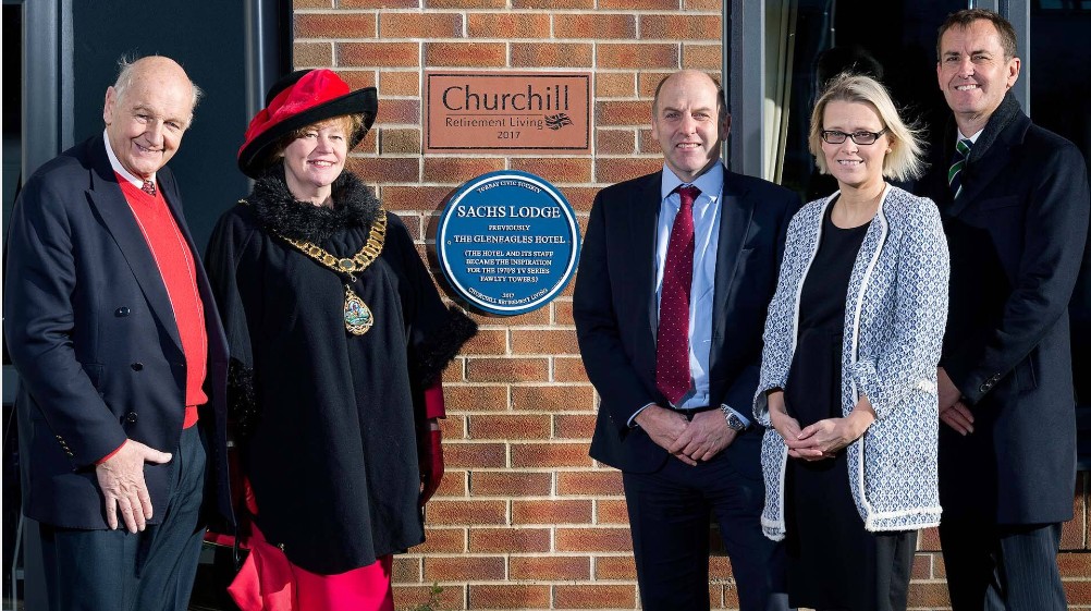 Sachs Lodge Blue Plaque unveiling Pic Churchill Retirement Living