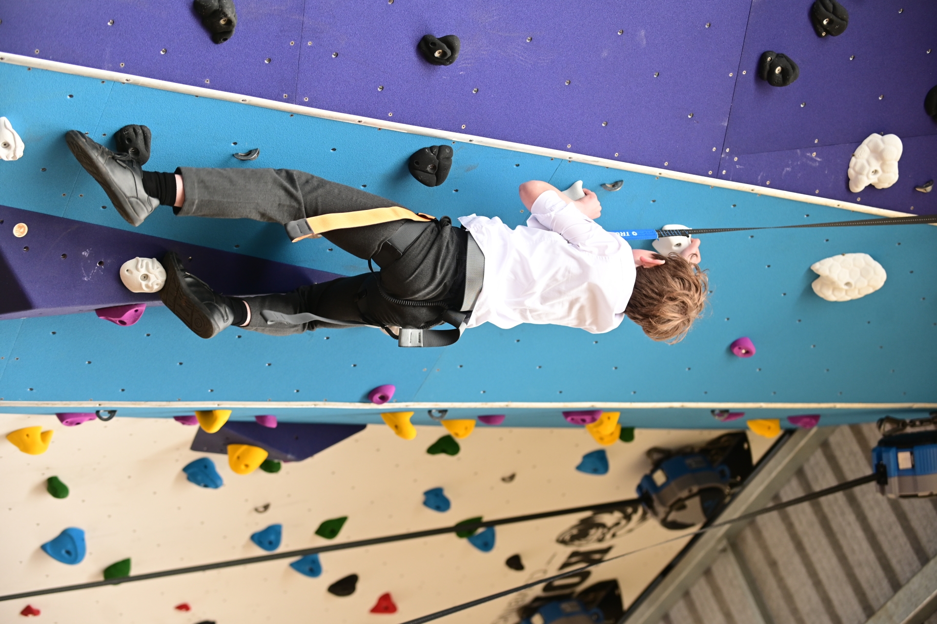 A TBGS pupil reaches new heights on the new wall