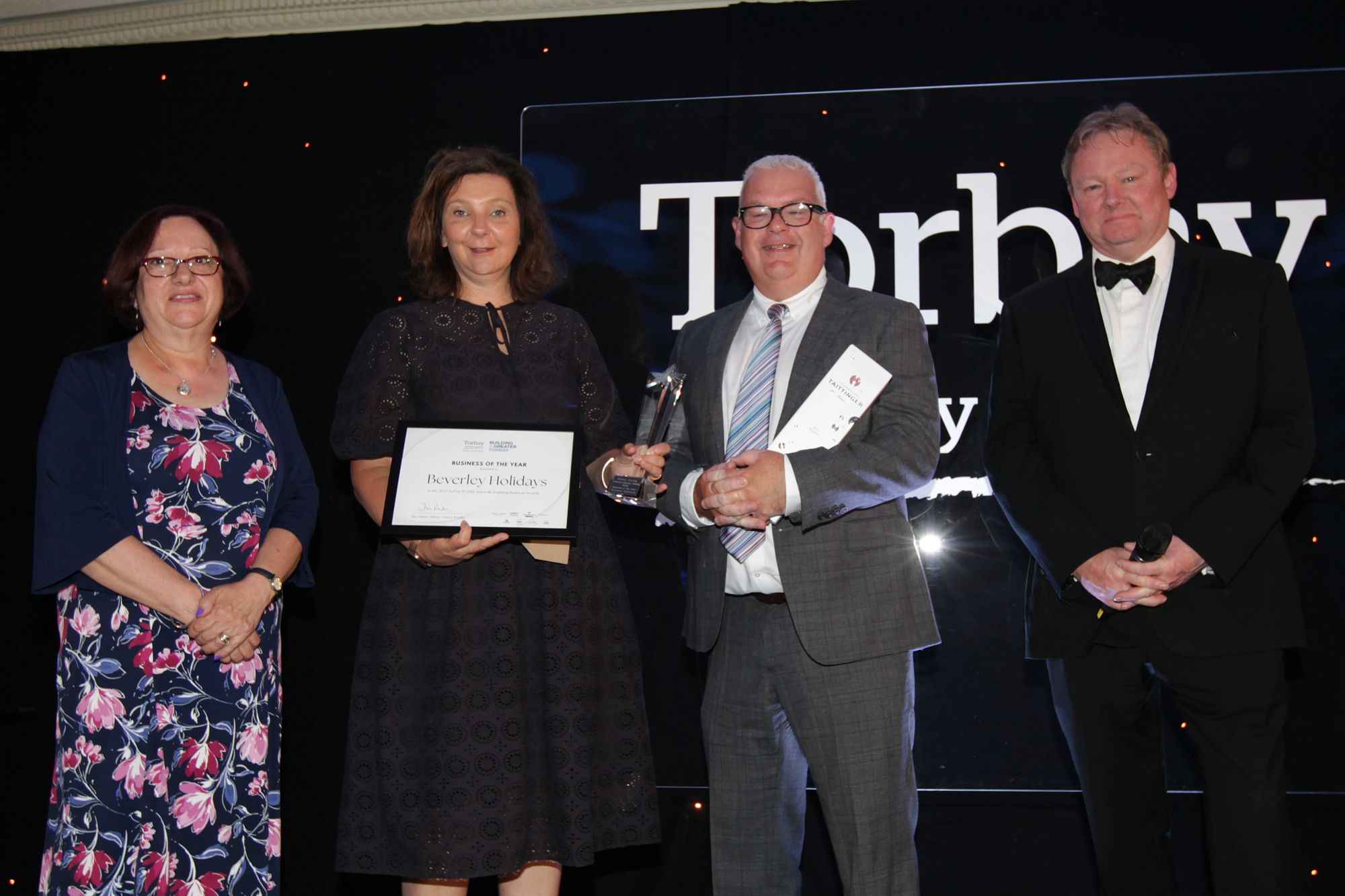 Business of the Year Beverely Holidays with Councillor Christine Carter and David Fitzgerald Photographer: Andrew Uglow LMPA