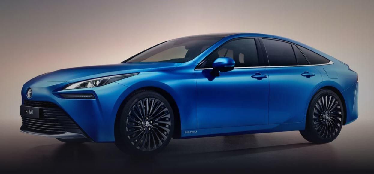 the Toyota Mirai will travel 400 miles on a single tank. Credit: Toyota