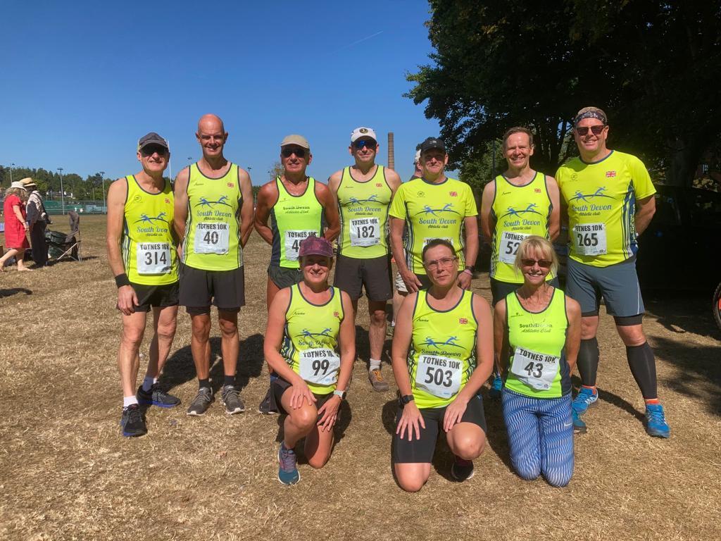 South Devon AC members at Totnes 10k