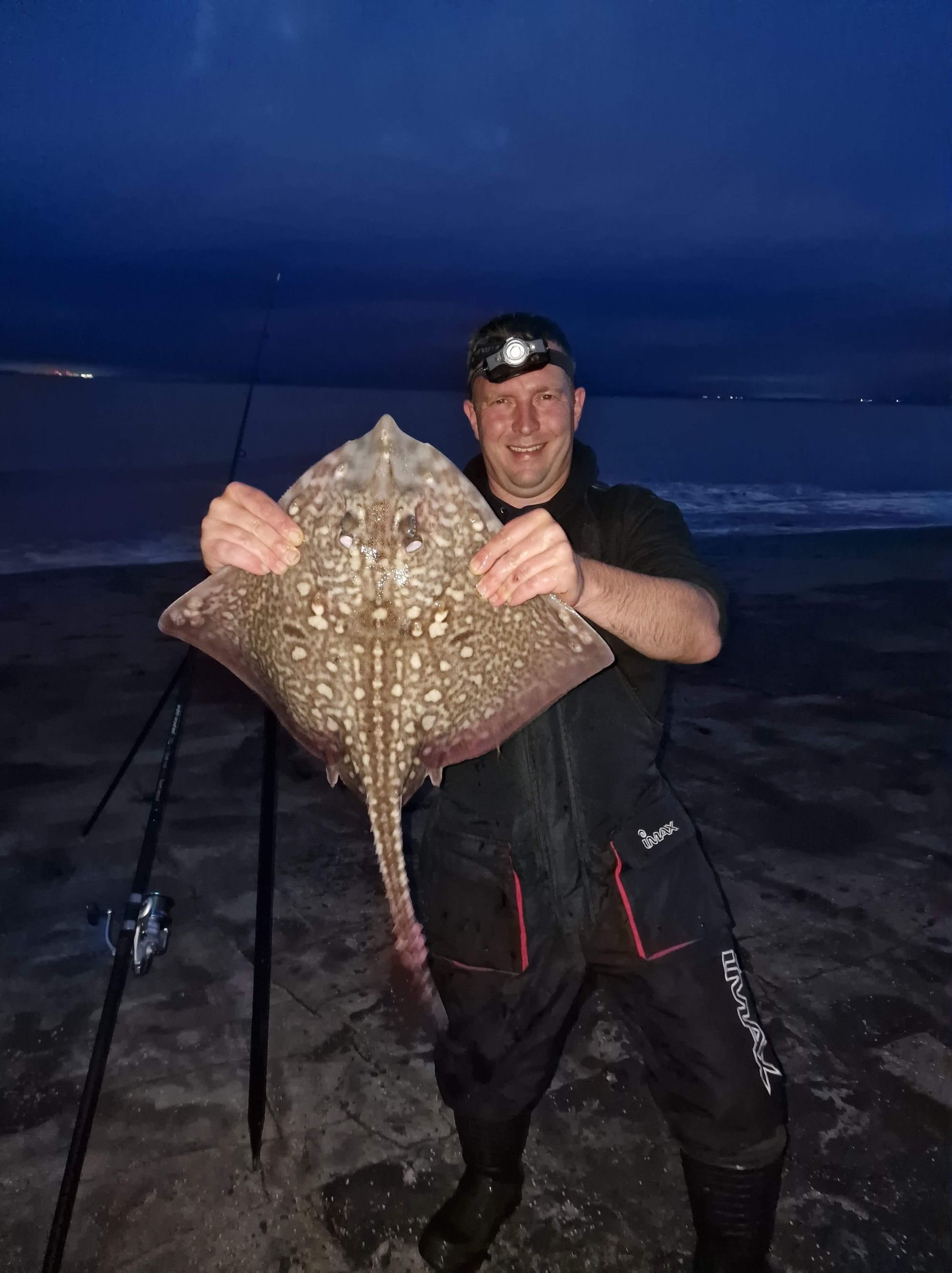 Adrian Houghton with a thornback ray