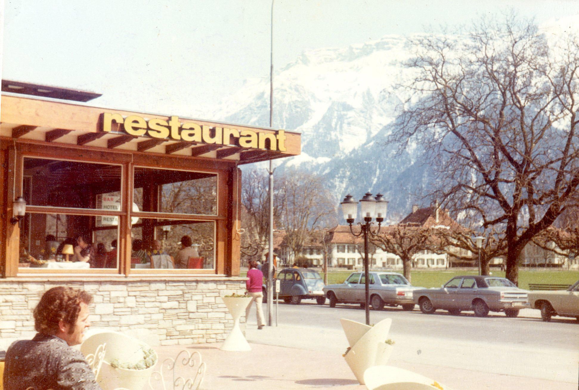 My first sight of the Interlaken ground and restaurant.