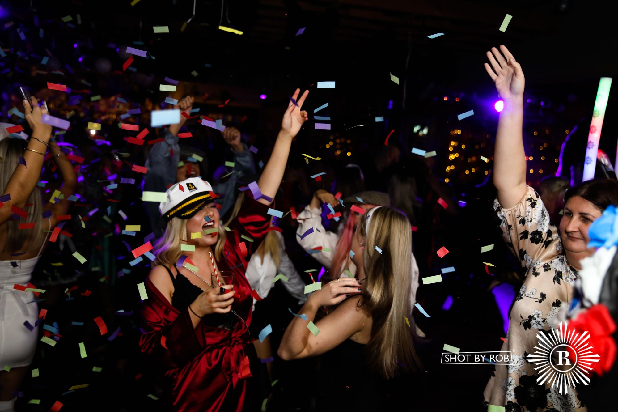 Revellers in Halloween costumes