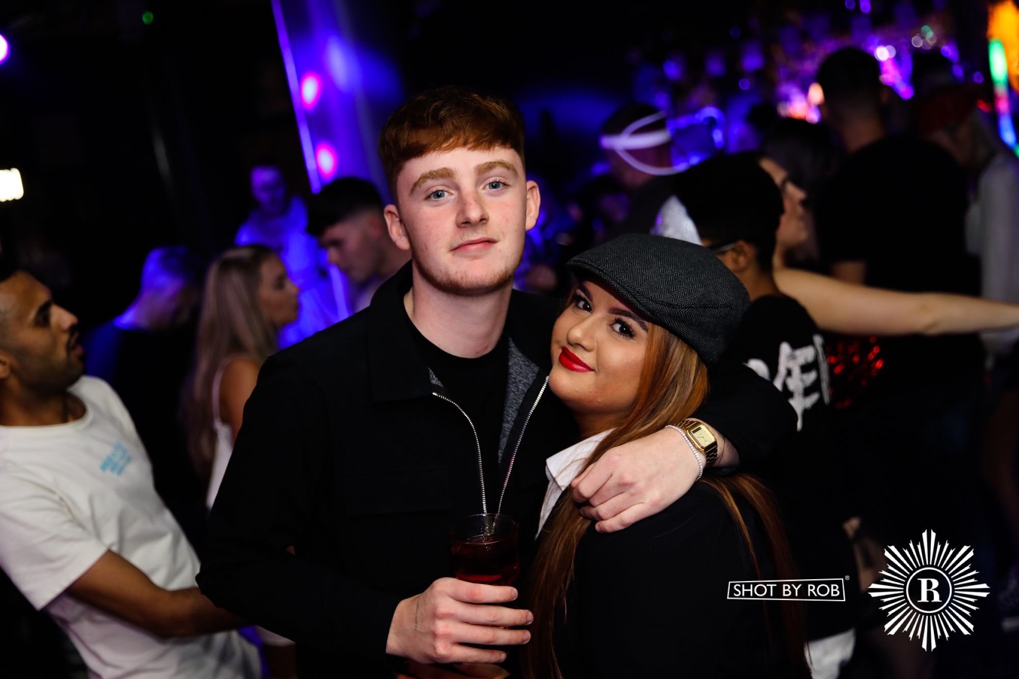 Revellers in Halloween costumes