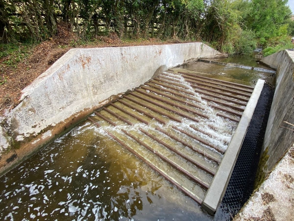 The newly completed fish pass at Ashburn Check Weirs