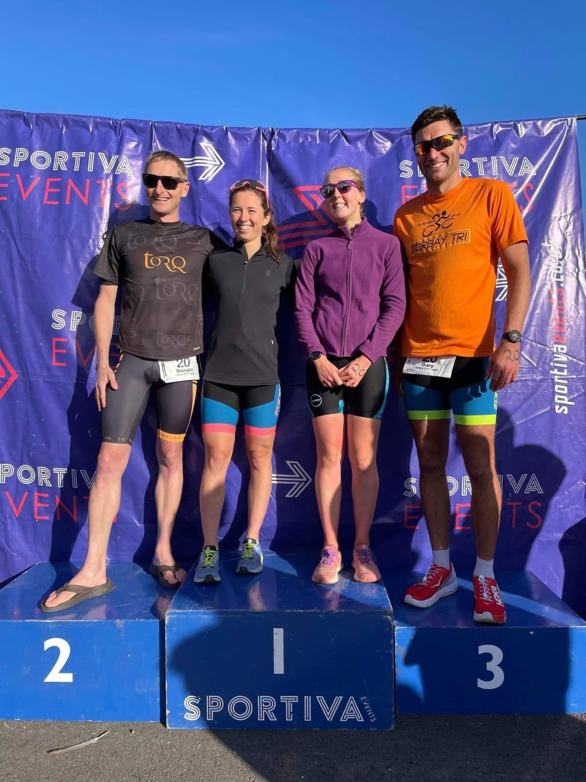 Torbay Tri Club's mixed relay team 