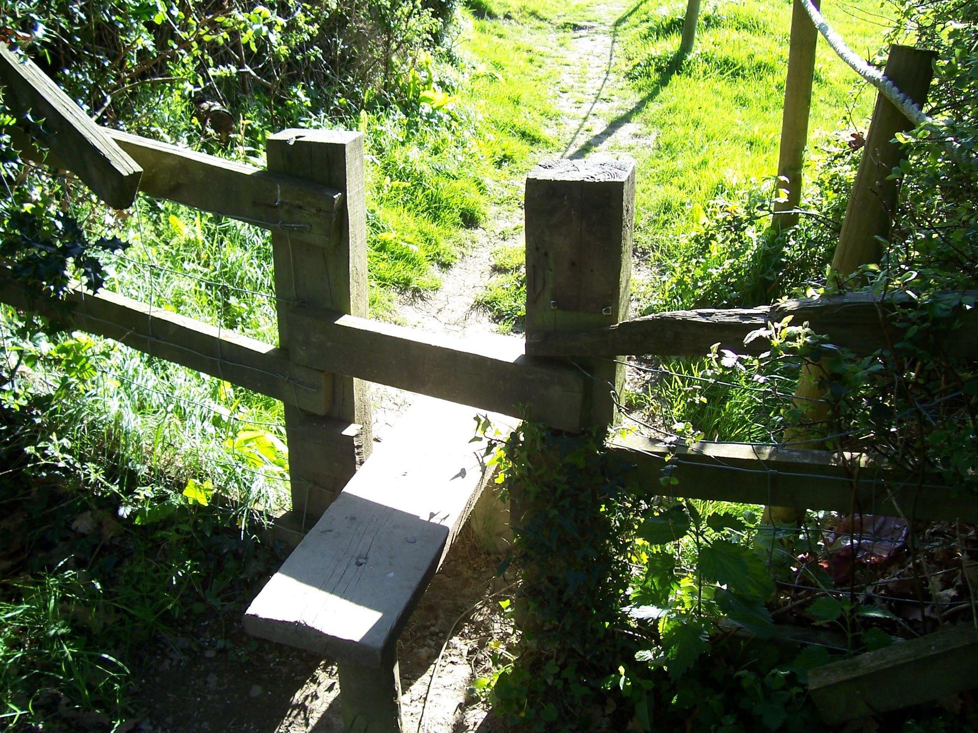 The Exwick Lane stile on the footpath leading to the crime scene, pictured in 2016