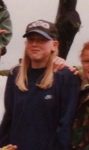 Kate during Ten Tors training in 1996
