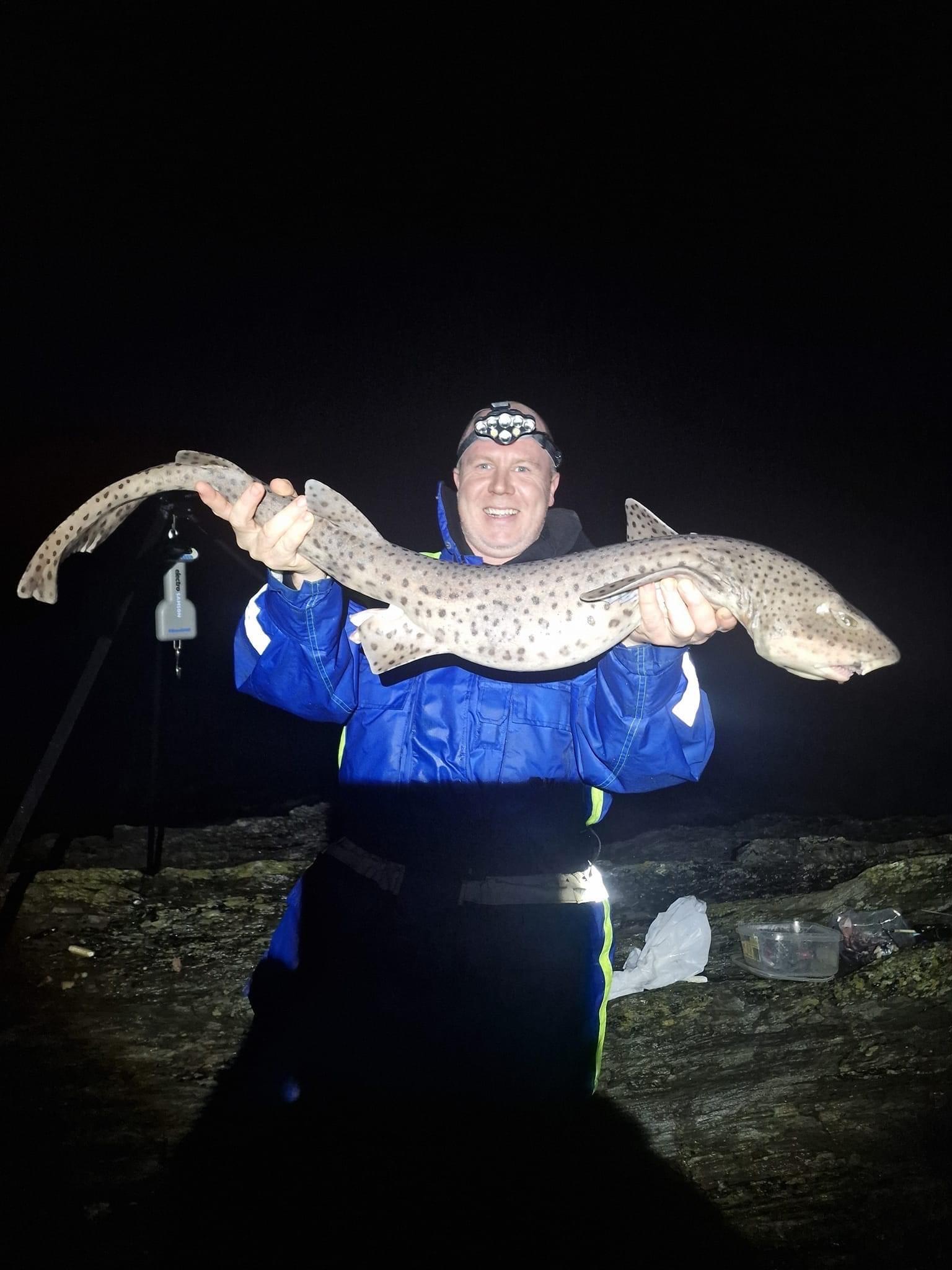 Adrian Houghton with a Bull Huss