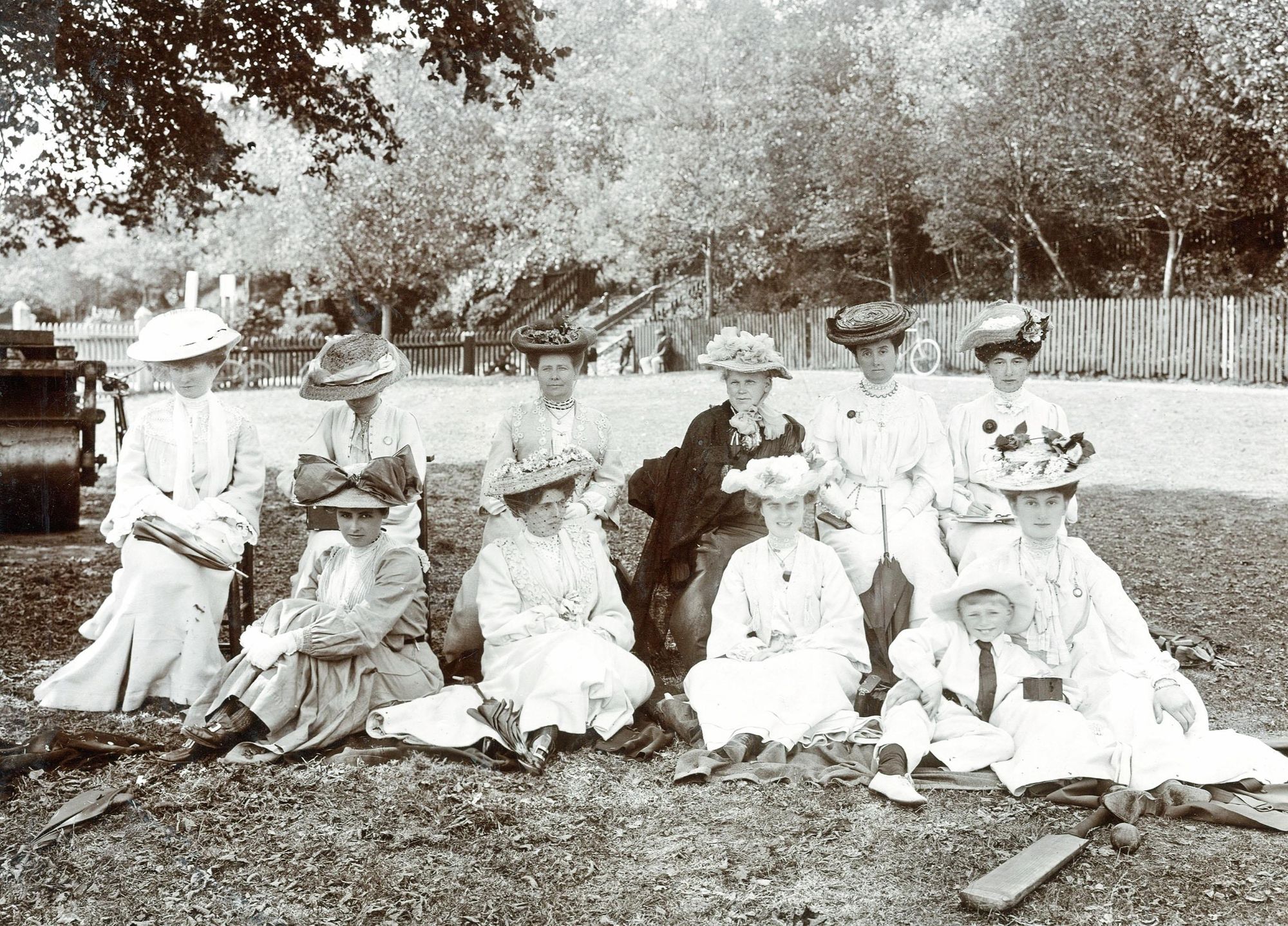 The ladies of I Zingari at Exmouth in the 1890s