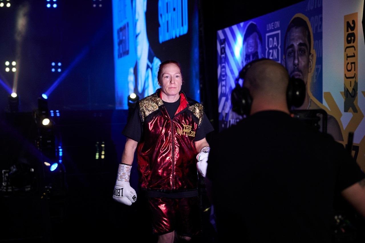 Paignton boxer Kristine Shergold. Credit: Mark Robinson/Matchroom Boxing