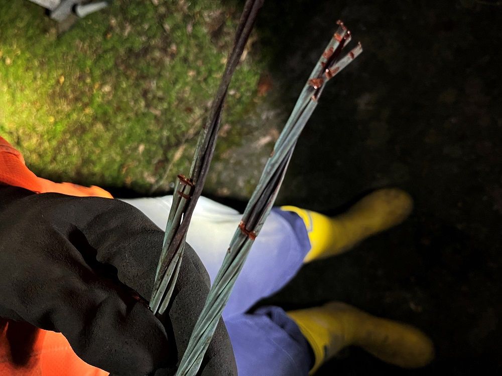 Cut cable in the latest incident in Ivybridge.